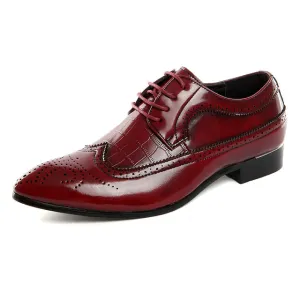 Men's Leather Business Pointed Dress Shoes