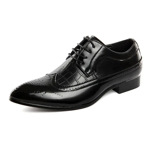 Men's Leather Business Pointed Dress Shoes