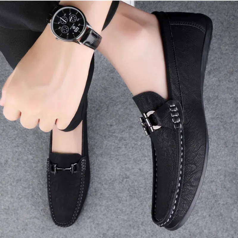 Men���s Leather Loafers | Genuine Leather, Slip-On Design, Comfortable Business Shoes
