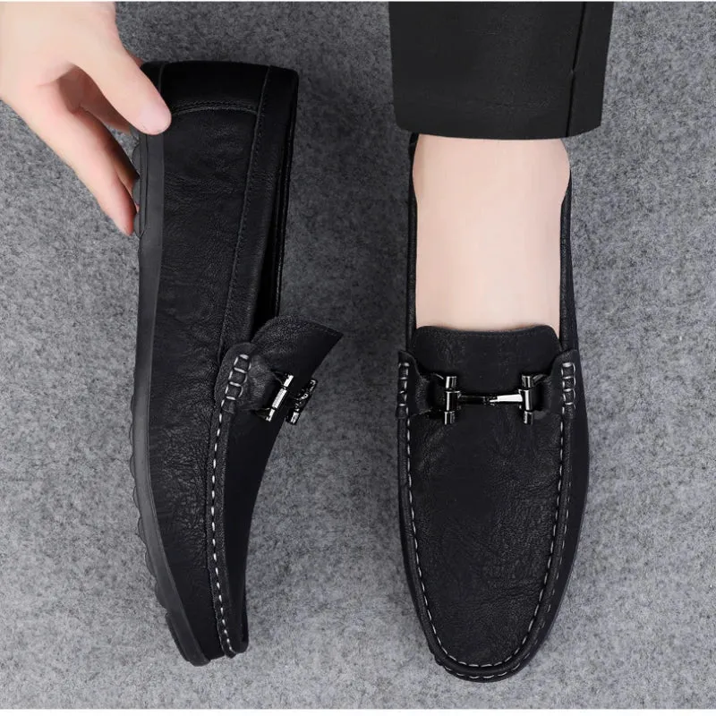 Men���s Leather Loafers | Genuine Leather, Slip-On Design, Comfortable Business Shoes