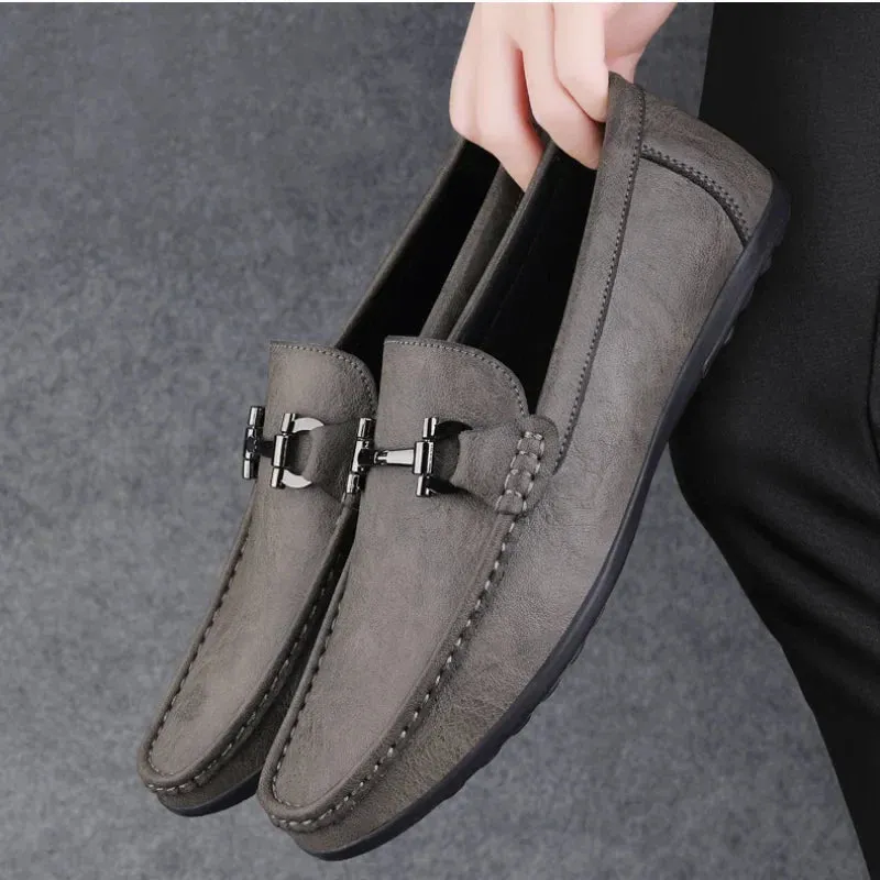 Men���s Leather Loafers | Genuine Leather, Slip-On Design, Comfortable Business Shoes