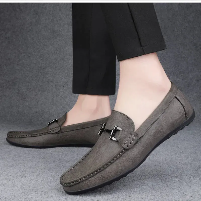 Men���s Leather Loafers | Genuine Leather, Slip-On Design, Comfortable Business Shoes