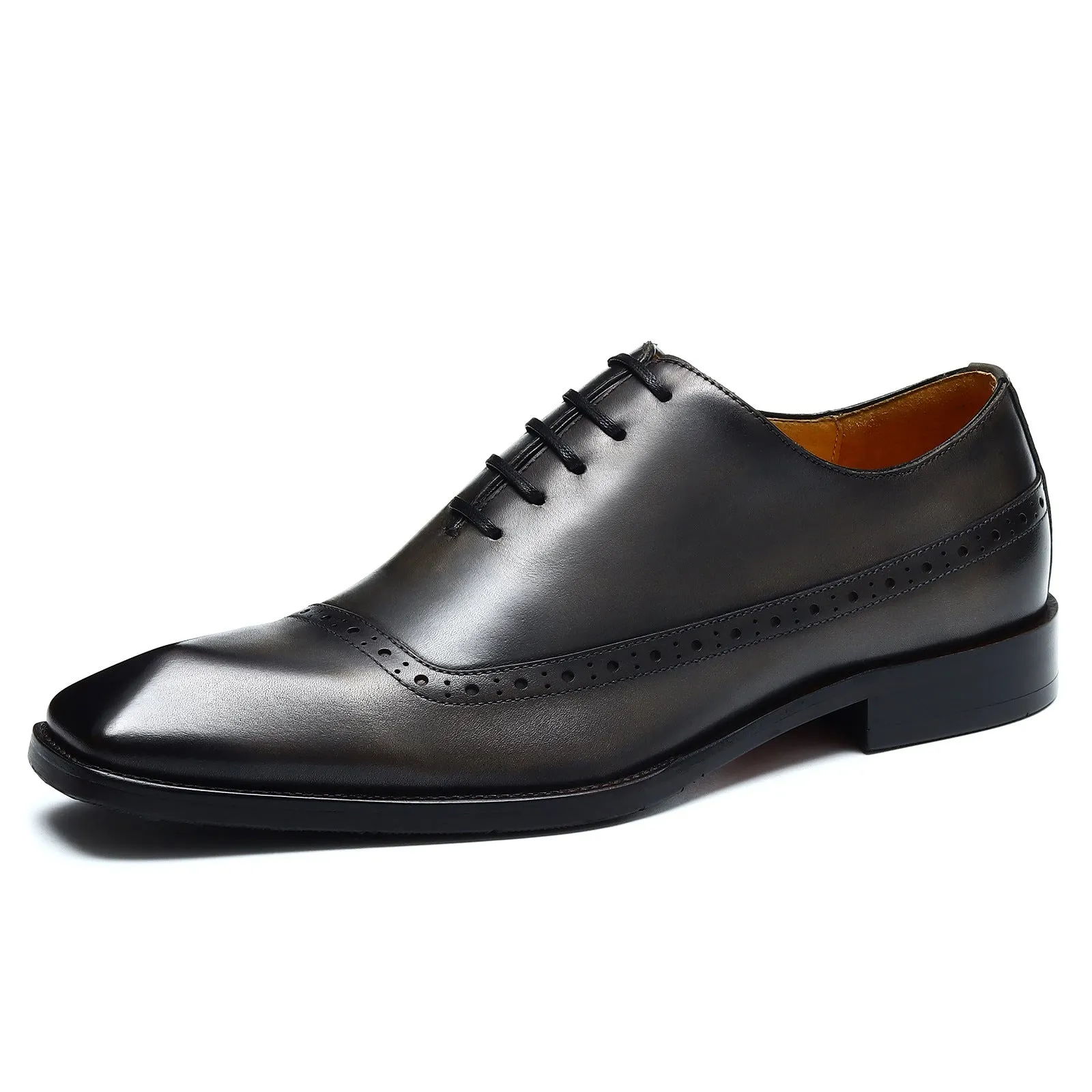 Men's Leather Shoes Genuine Leather England Style Brogue Business Formal Wear Oxford Shoes men shoe68878
