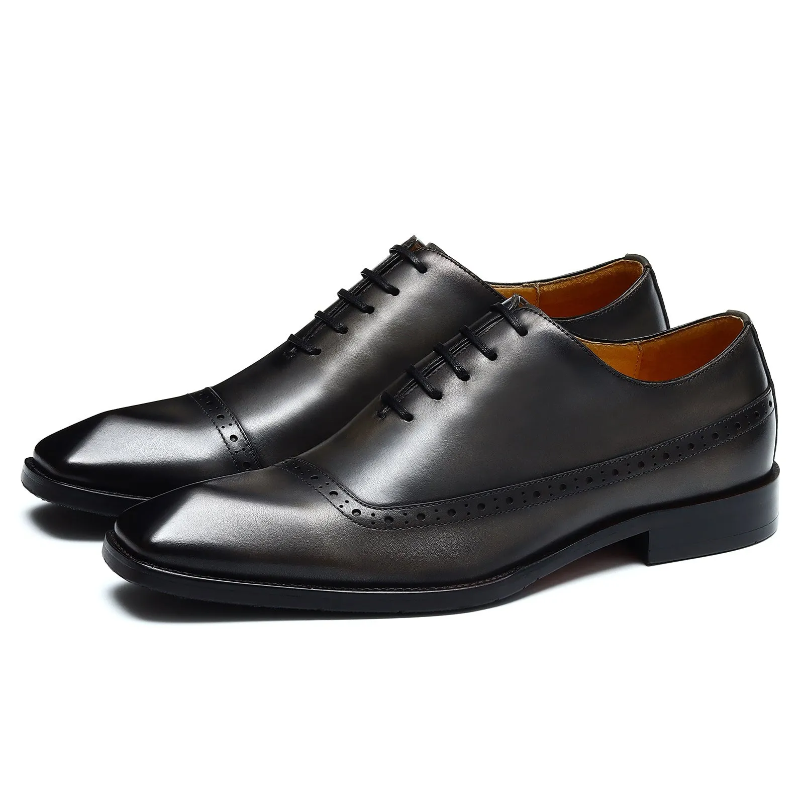 Men's Leather Shoes Genuine Leather England Style Brogue Business Formal Wear Oxford Shoes men shoe68878
