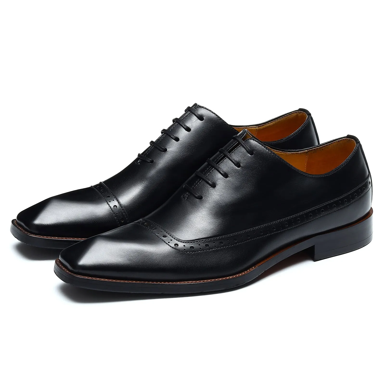 Men's Leather Shoes Genuine Leather England Style Brogue Business Formal Wear Oxford Shoes men shoe68878