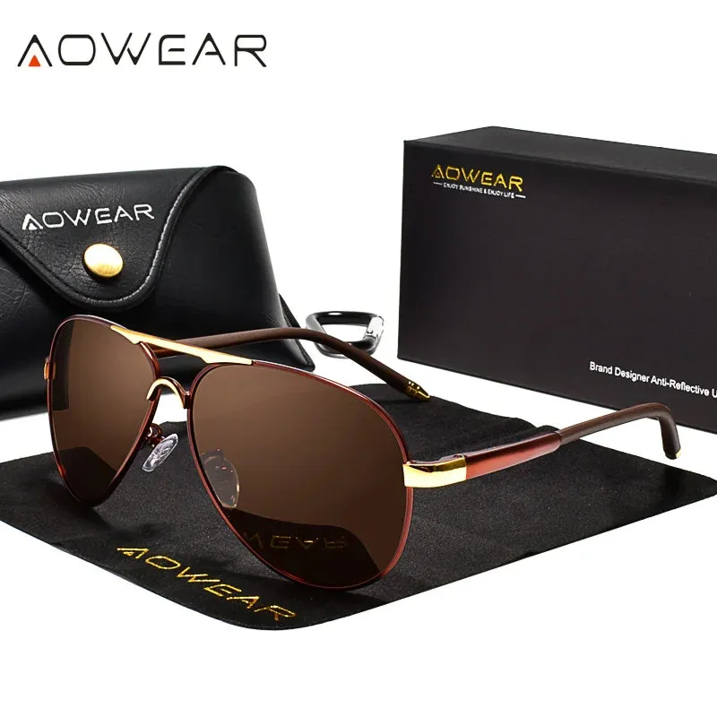 Men's Polarized Sunglasses HD Driving Mirror Pilot Eyewear