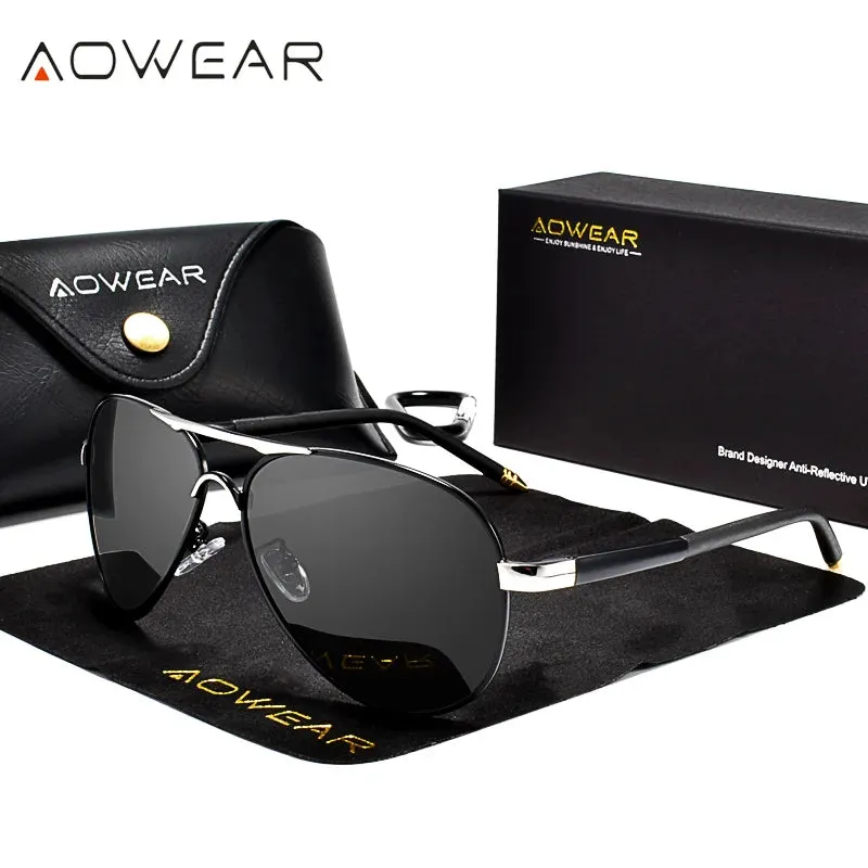 Men's Polarized Sunglasses HD Driving Mirror Pilot Eyewear