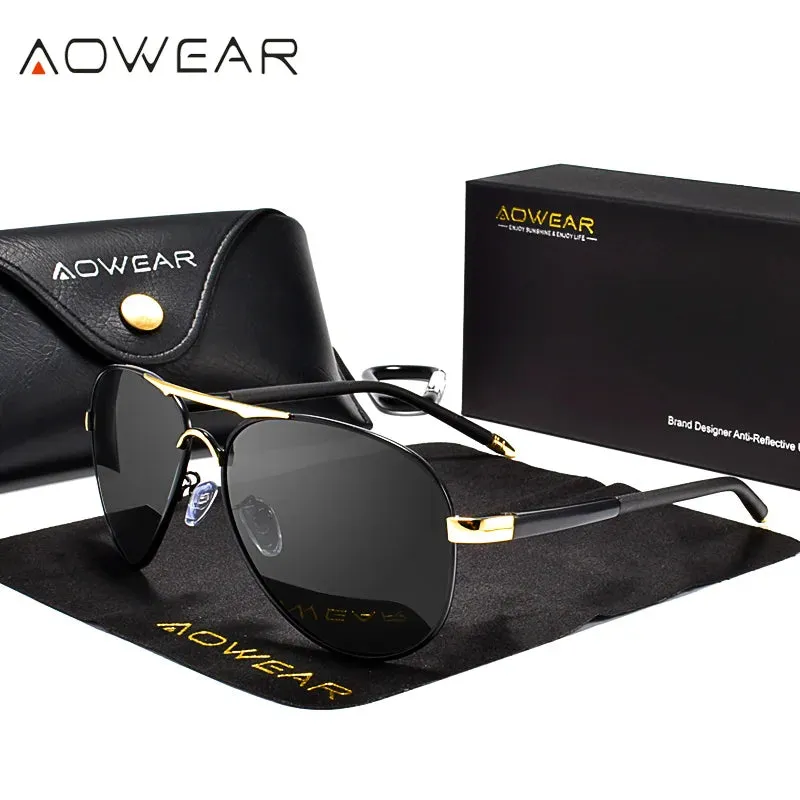 Men's Polarized Sunglasses HD Driving Mirror Pilot Eyewear