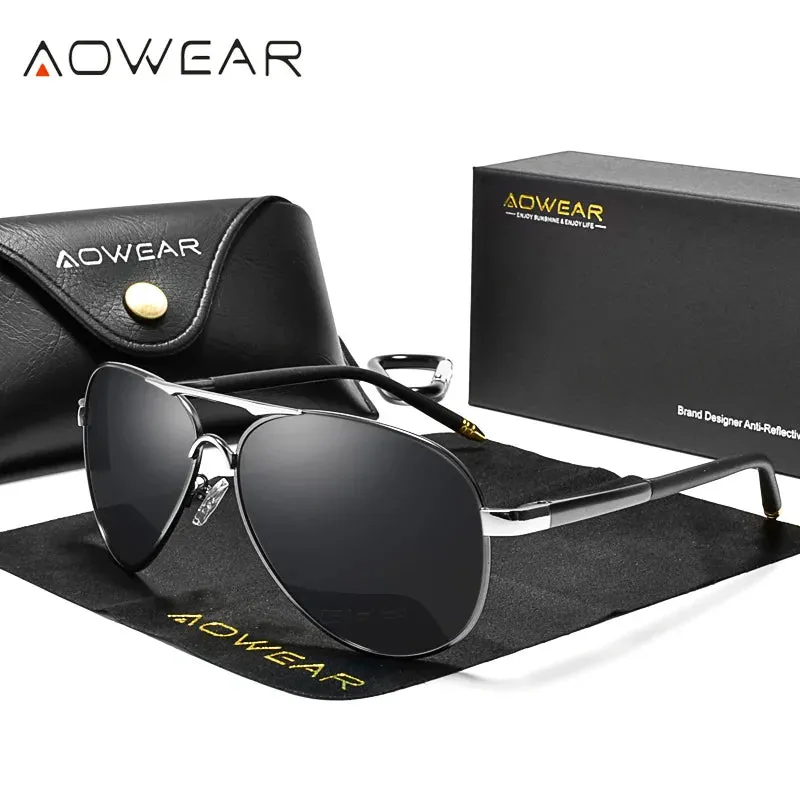 Men's Polarized Sunglasses HD Driving Mirror Pilot Eyewear