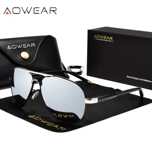 Men's Polarized Sunglasses HD Driving Mirror Pilot Eyewear