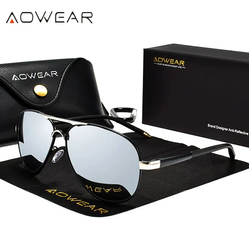 Men's Polarized Sunglasses HD Driving Mirror Pilot Eyewear