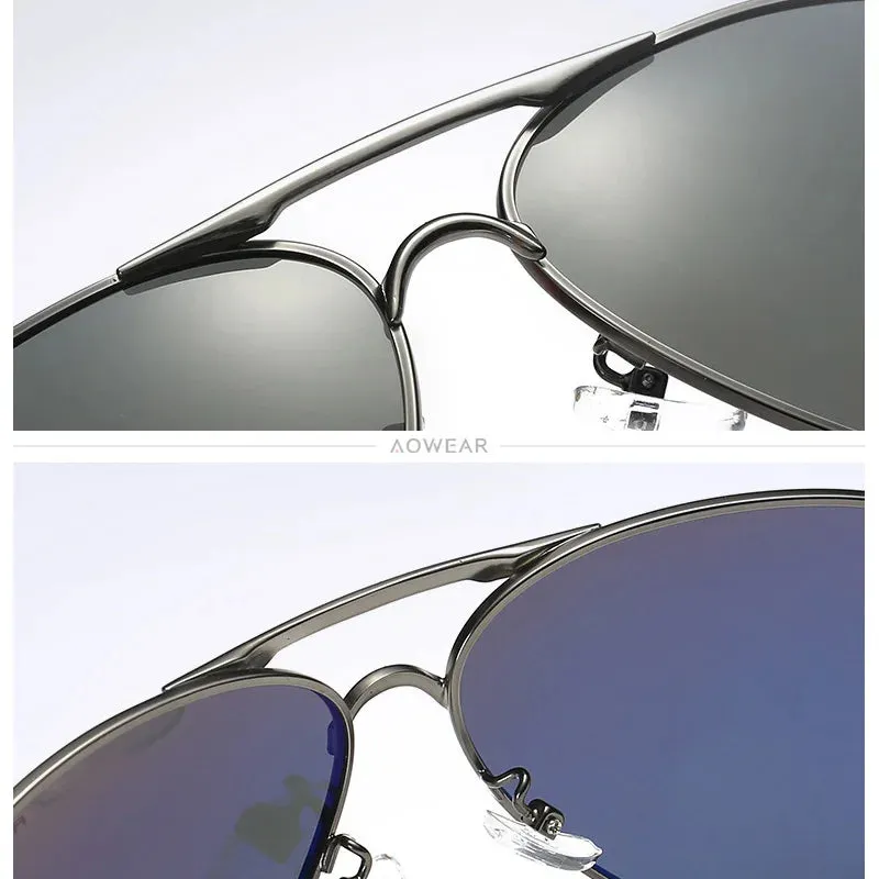 Men's Polarized Sunglasses HD Driving Mirror Pilot Eyewear