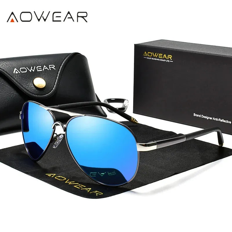Men's Polarized Sunglasses HD Driving Mirror Pilot Eyewear