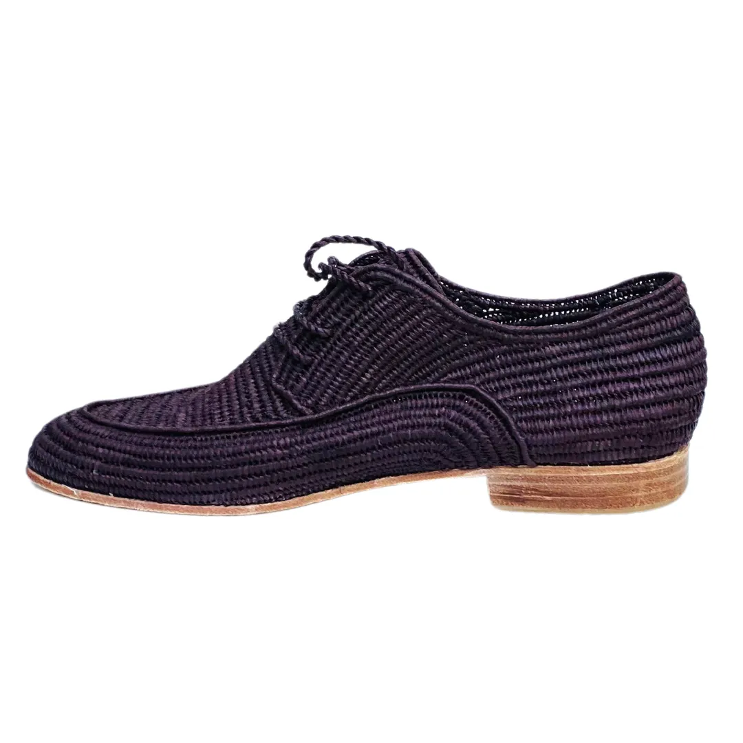 Men's Raffia Brogue (Brown)