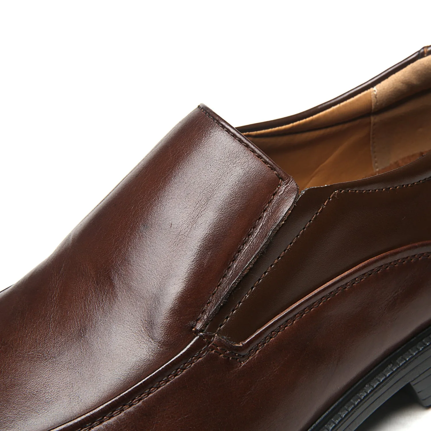 Men's Wide Width Oxford Shoes Wide-3-Brown