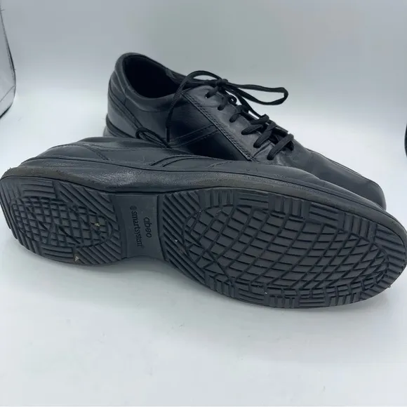 Mephisto Men's Black Leather Oxford Walking Shoe Size 12 Lace Up Air-jet
