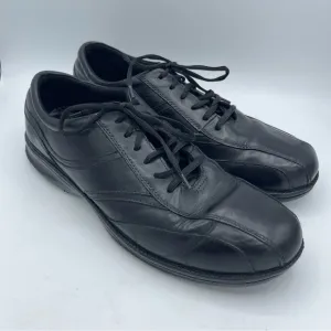 Mephisto Men's Black Leather Oxford Walking Shoe Size 12 Lace Up Air-jet