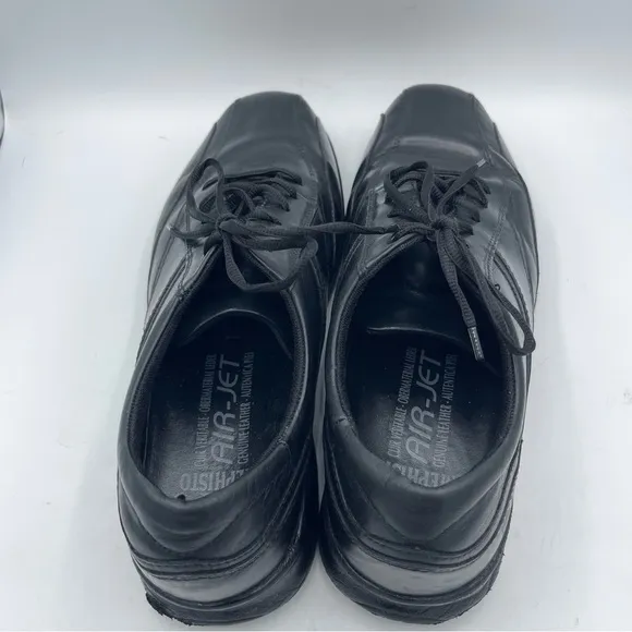 Mephisto Men's Black Leather Oxford Walking Shoe Size 12 Lace Up Air-jet