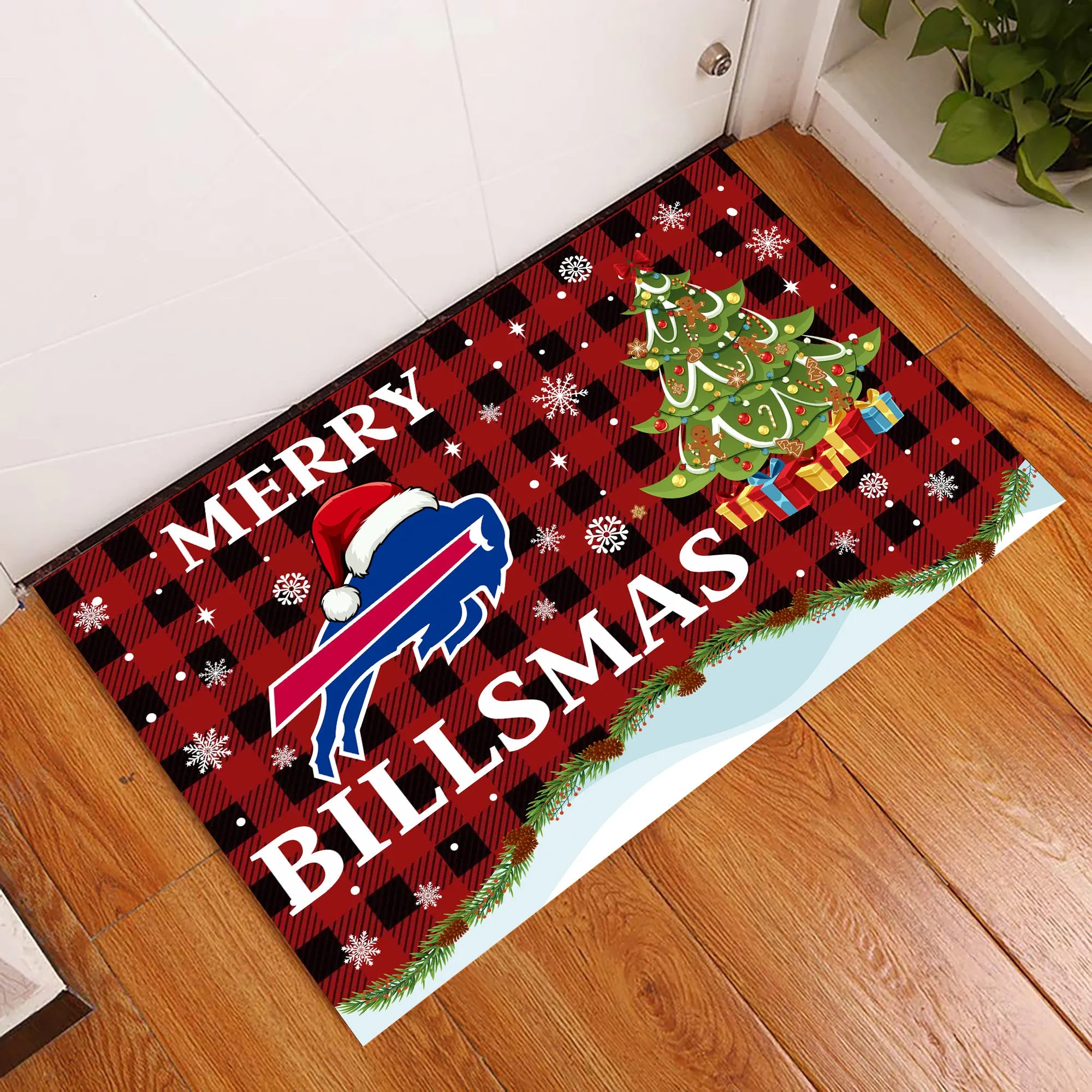 Merry Christmas Doormat - Anti Slip Indoor Doormat - BFLB