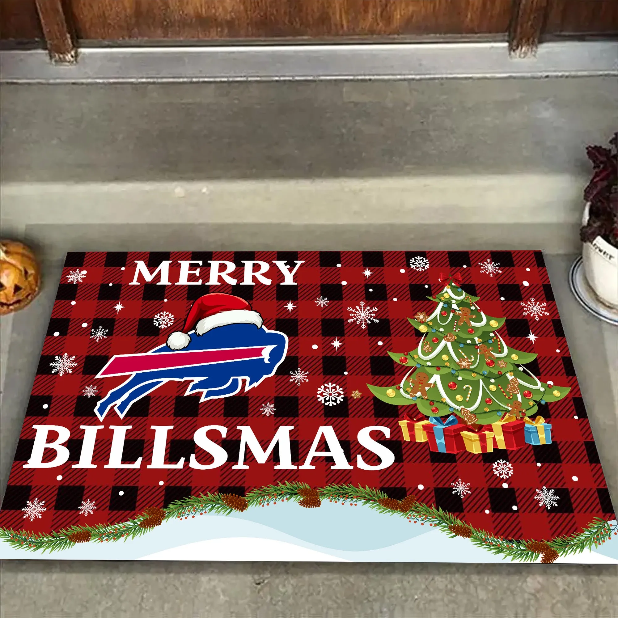 Merry Christmas Doormat - Anti Slip Indoor Doormat - BFLB