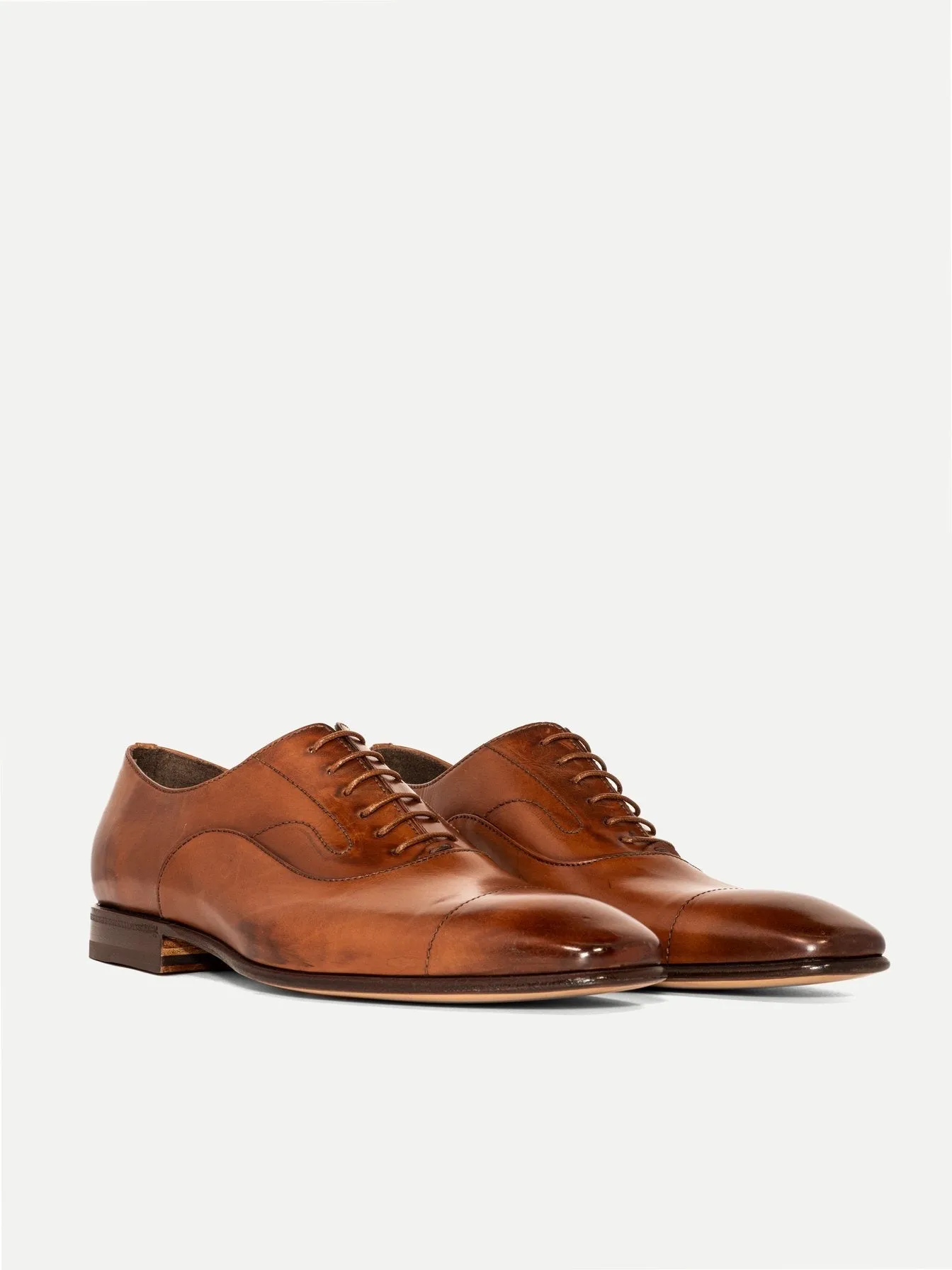 MILANO OXFORD IN BROWN CALFSKIN