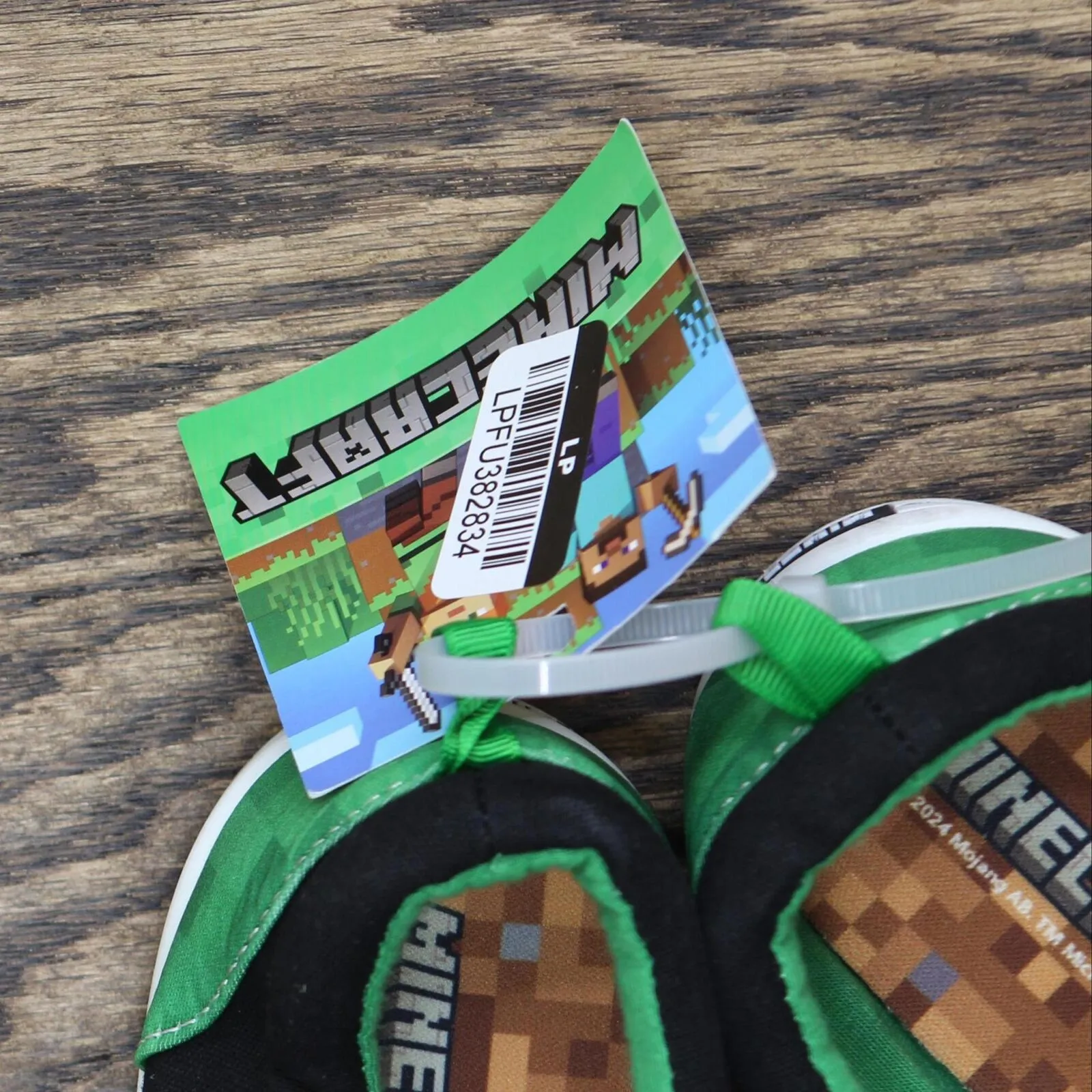 Minecraft Boys Creeper Slip-On Shoes 167594f44eea2f Green 2
