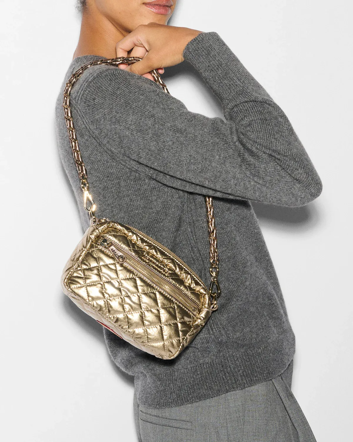 Mini Crosby | Antique Gold Metallic