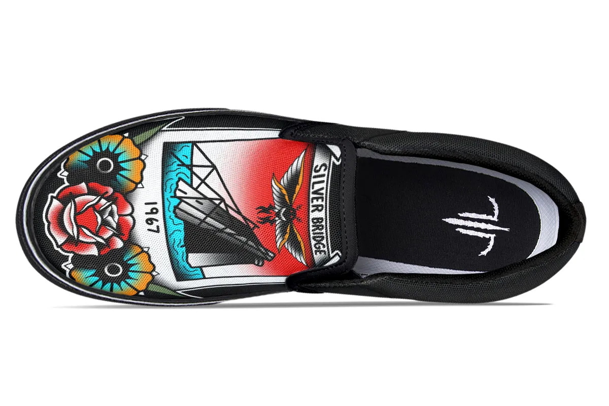 Mothman Photo Slip On Shoes