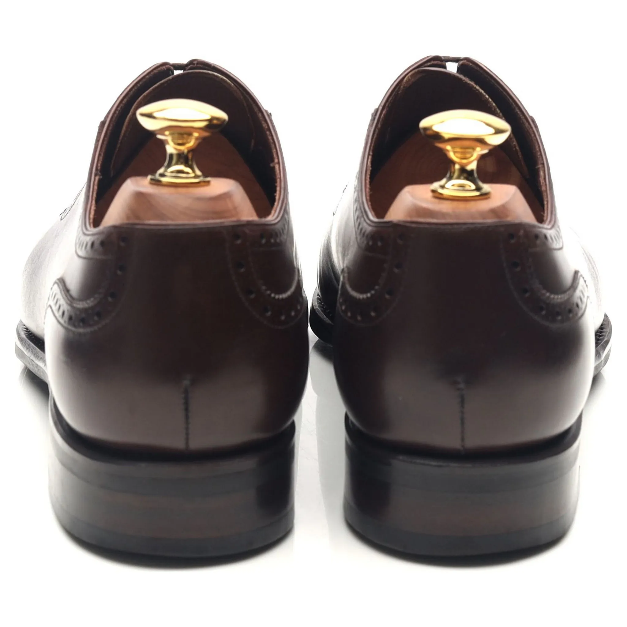 'MTO Artista' Dark Brown Leather Oxford Semi Brogue UK 7 F