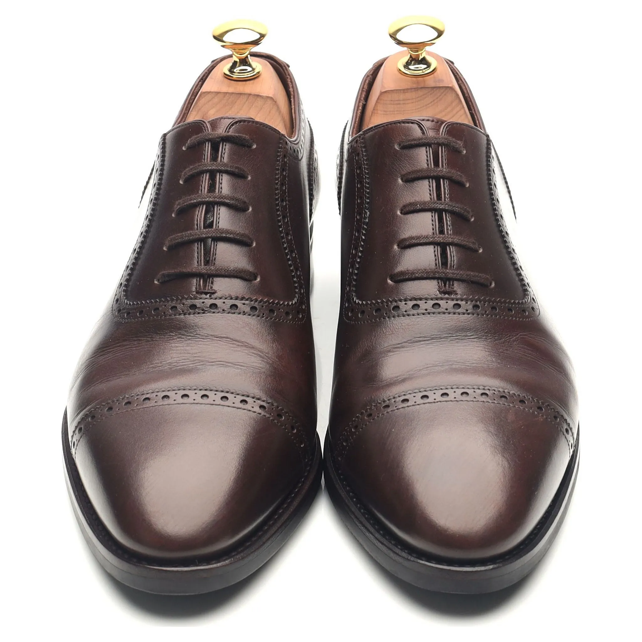 'MTO Artista' Dark Brown Leather Oxford Semi Brogue UK 7 F