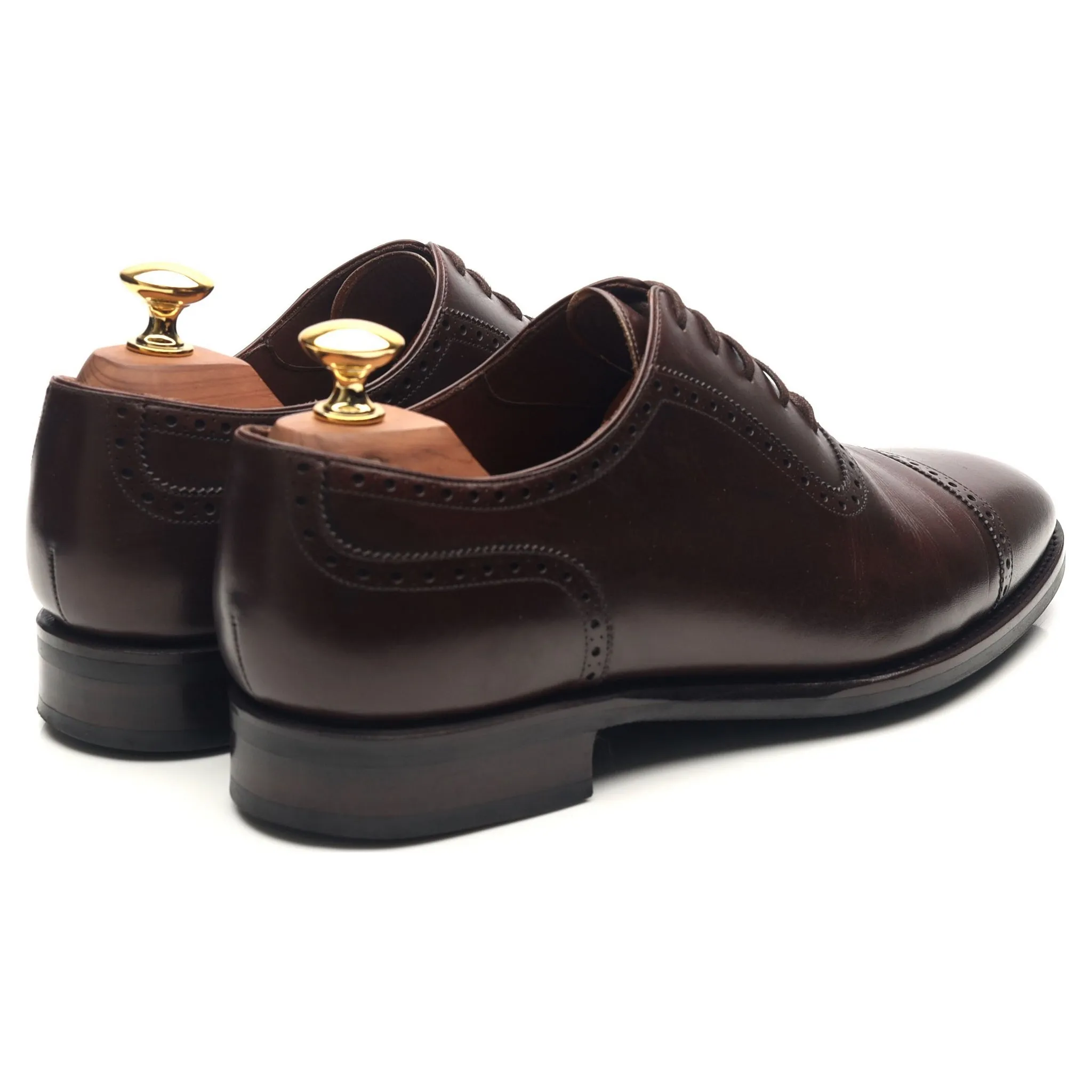 'MTO Artista' Dark Brown Leather Oxford Semi Brogue UK 7 F