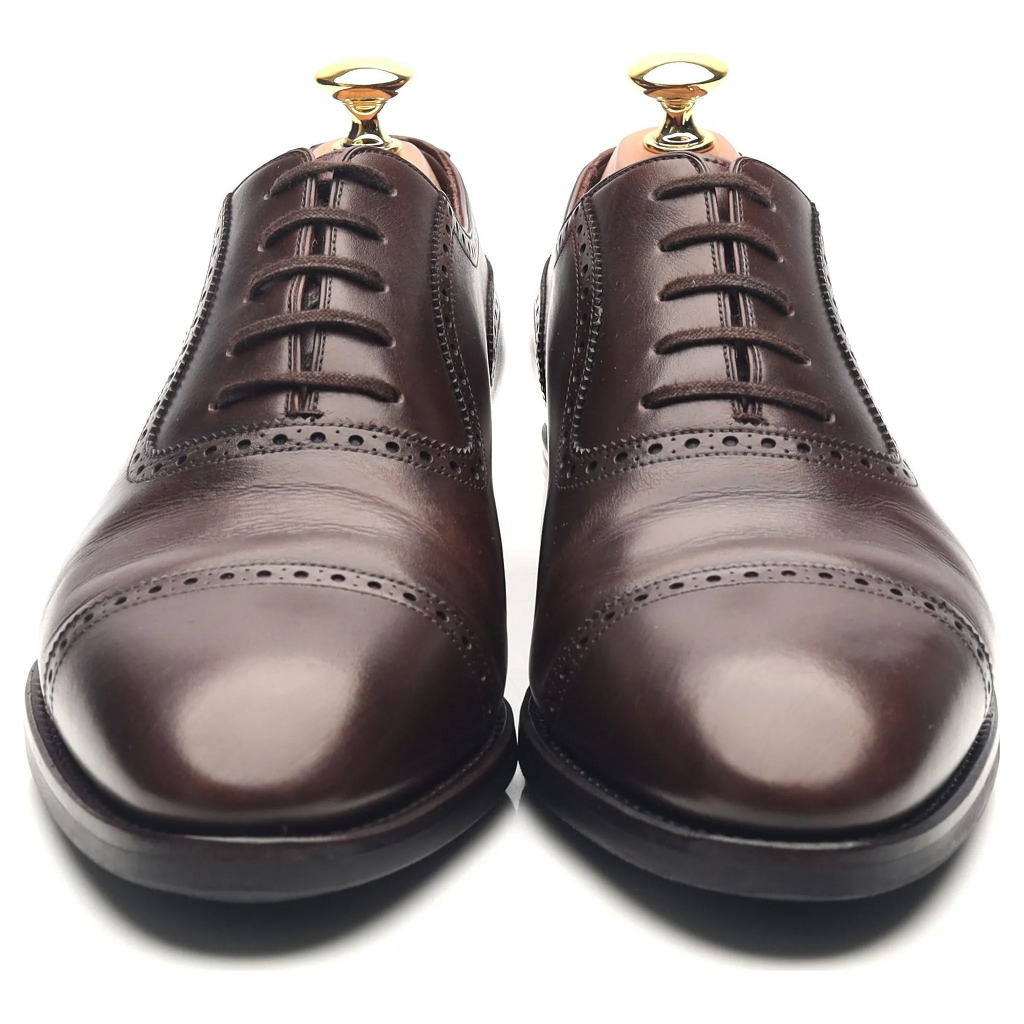 'MTO Artista' Dark Brown Leather Oxford Semi Brogue UK 7 F