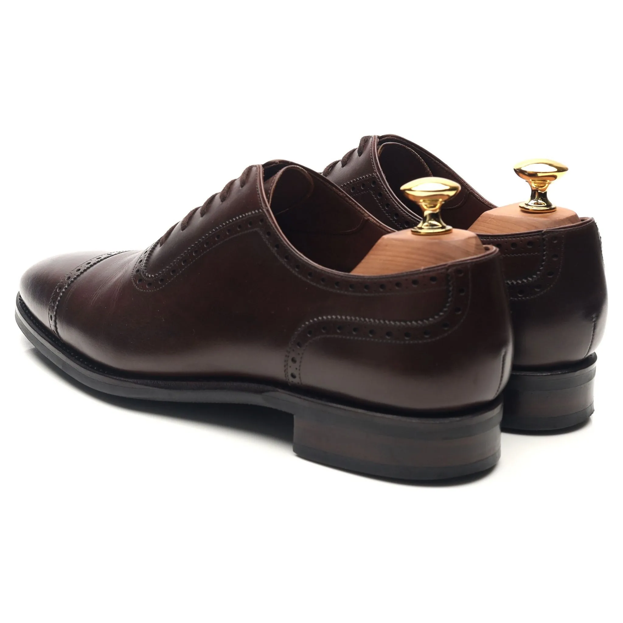 'MTO Artista' Dark Brown Leather Oxford Semi Brogue UK 7 F