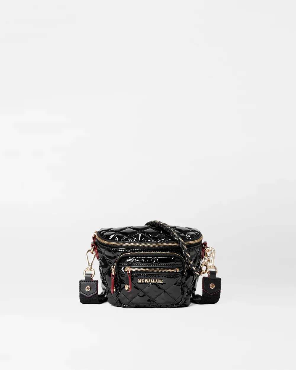 MZ WALLACE MICRO CROSBY SLING BLACK LACQUER