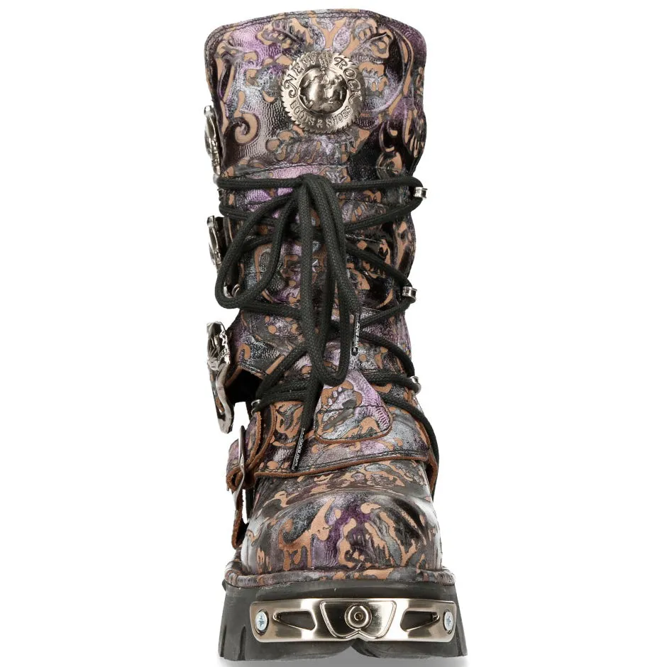 New Rock Purple Boots M.391-S5