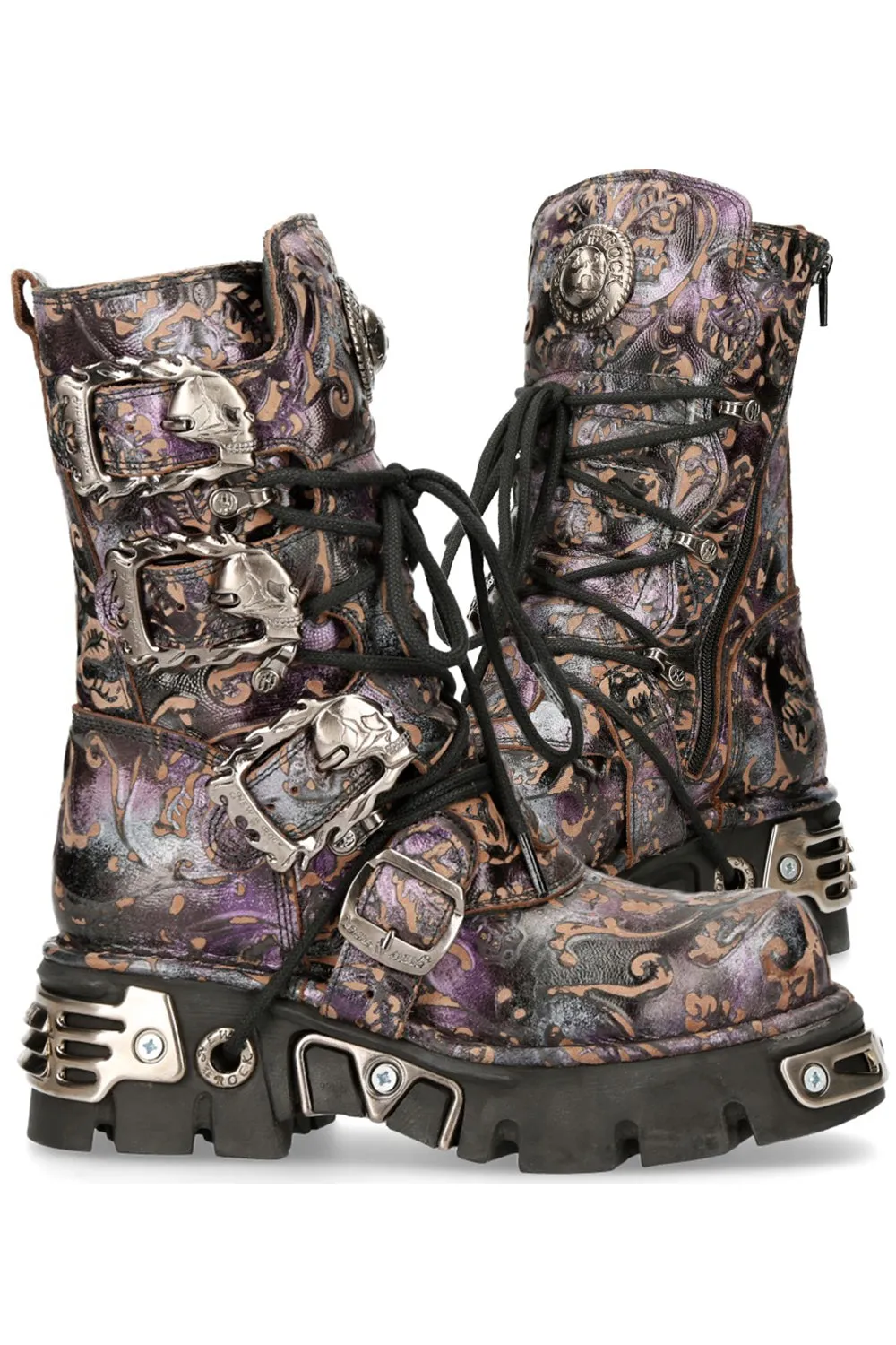 New Rock Purple Boots M.391-S5