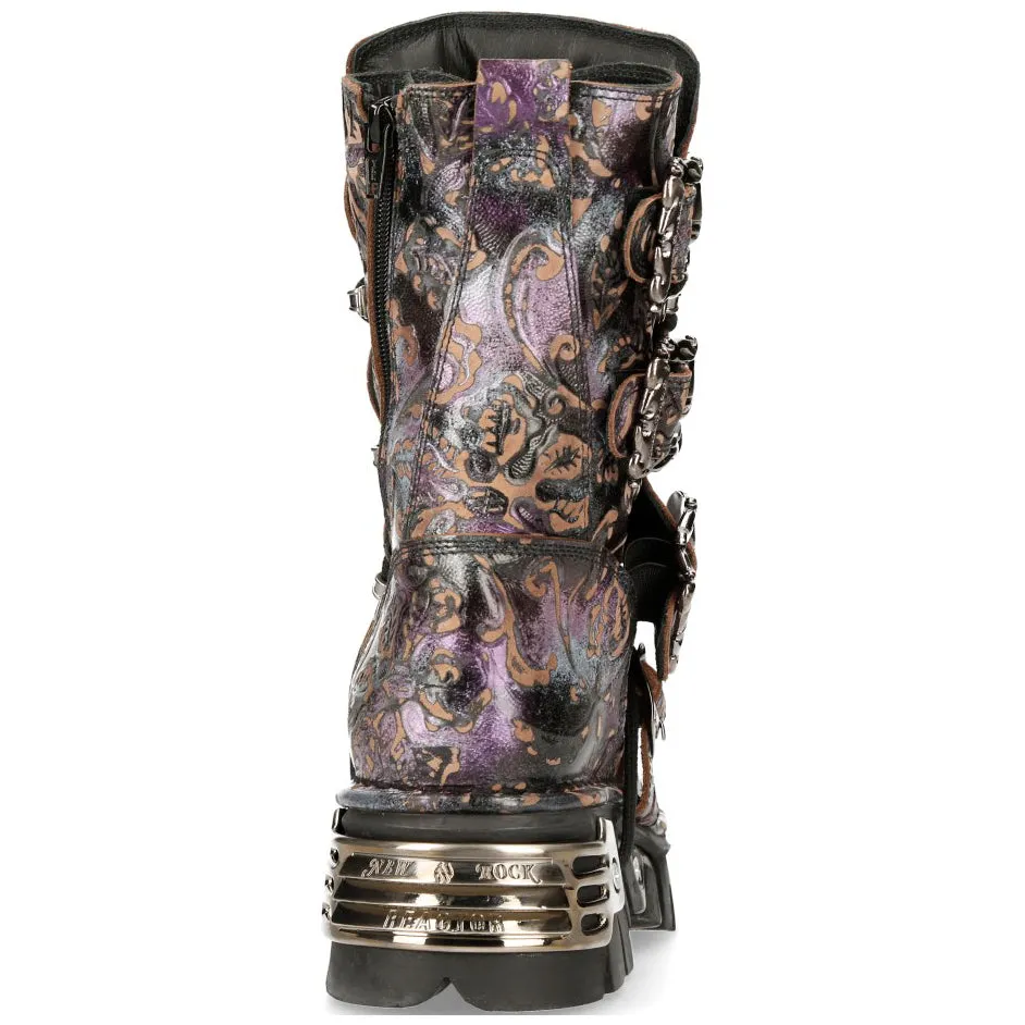 New Rock Purple Boots M.391-S5