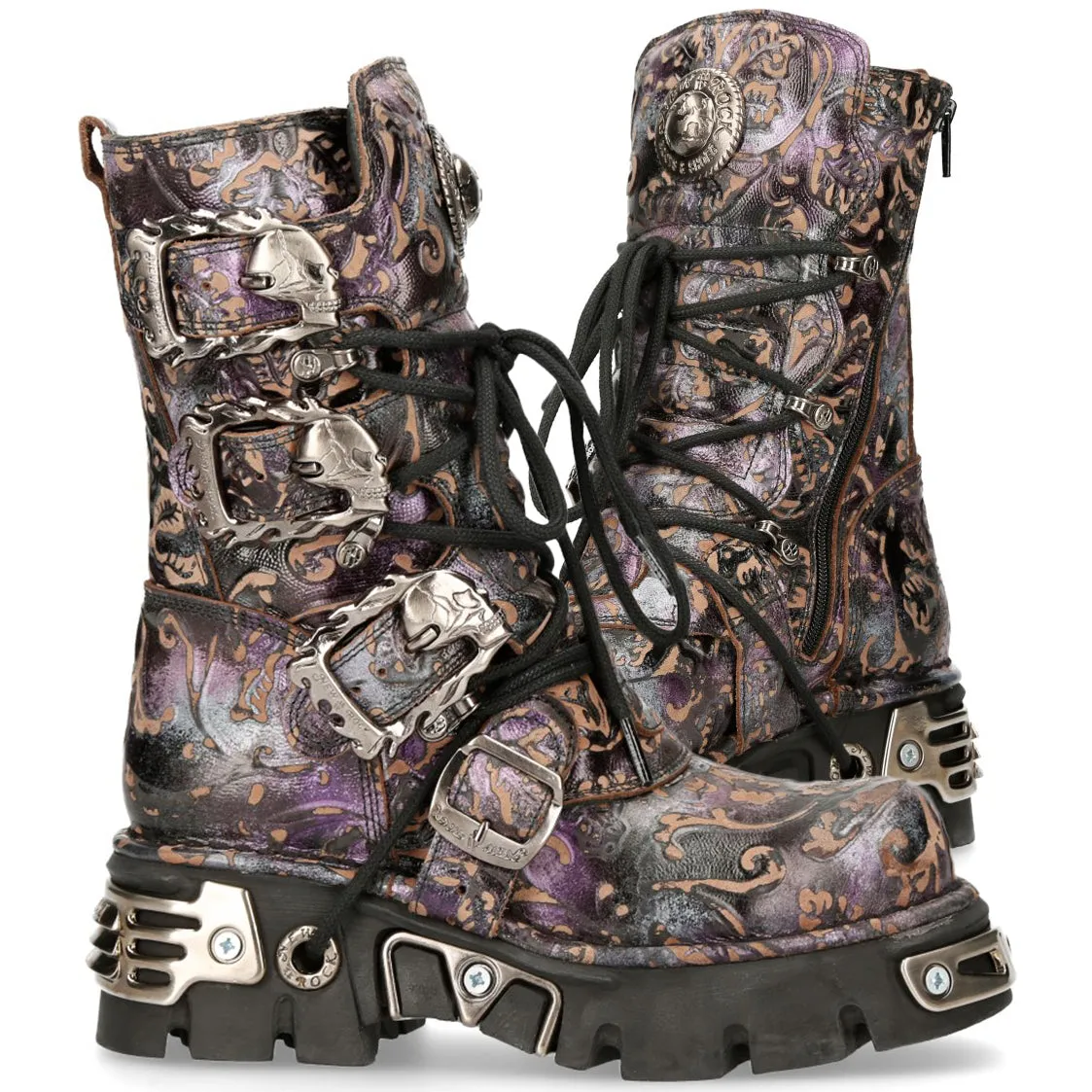 New Rock Purple Boots M.391-S5