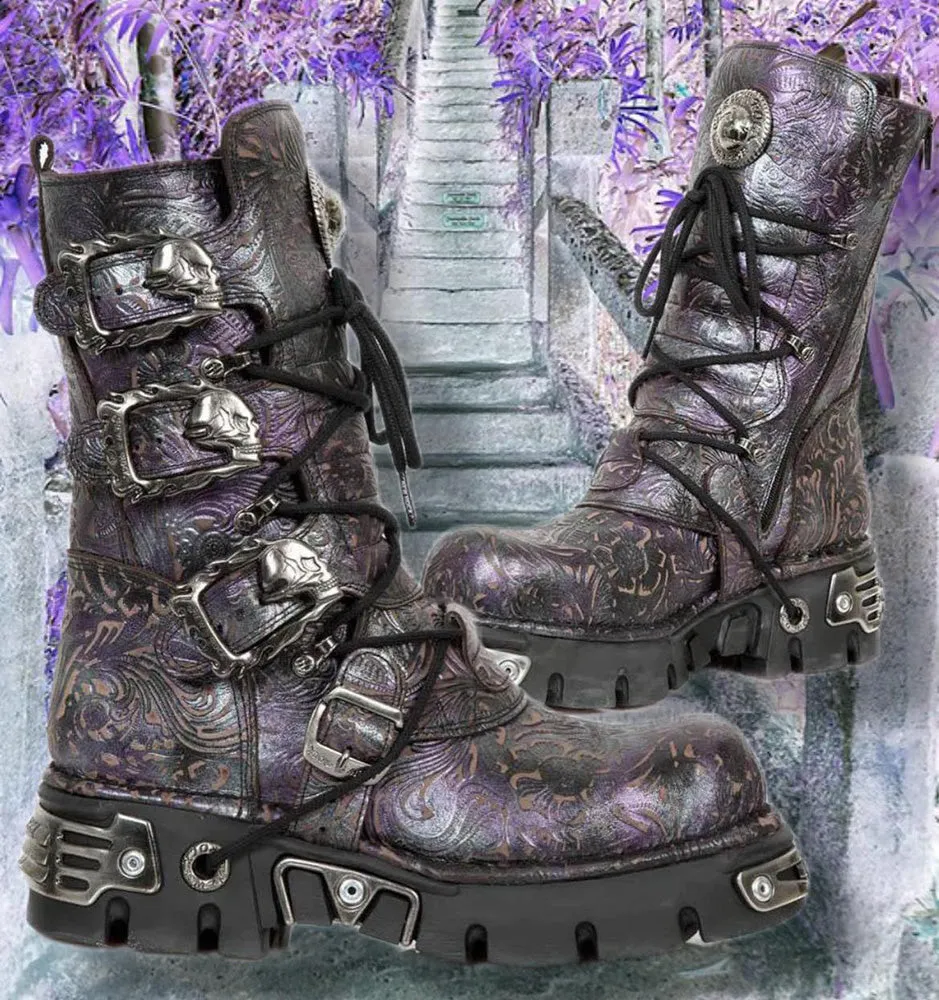 New Rock Purple Boots M.391-S5