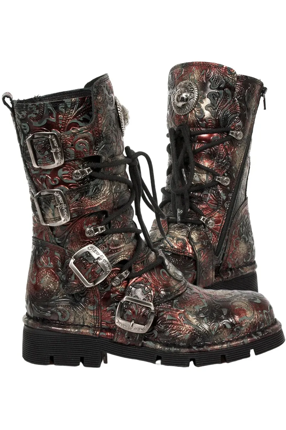 New Rock Red Boots M.1473-S42