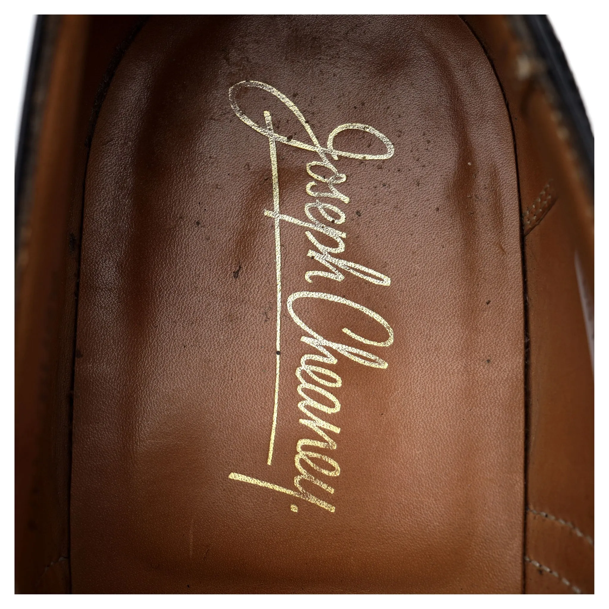 'Newbury' Black Leather Oxford Brogues UK 8.5 F