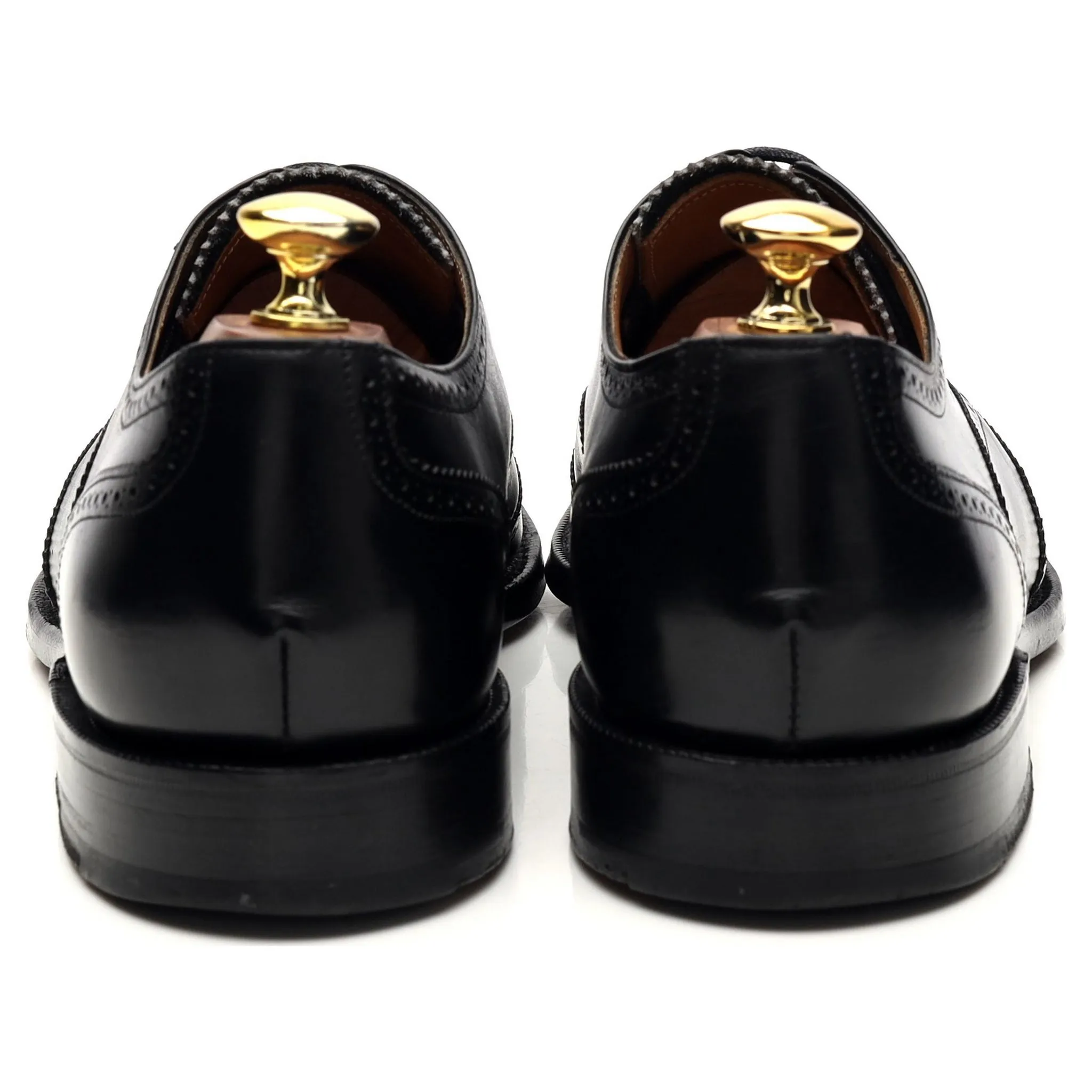 'Newbury' Black Leather Oxford Brogues UK 8.5 F
