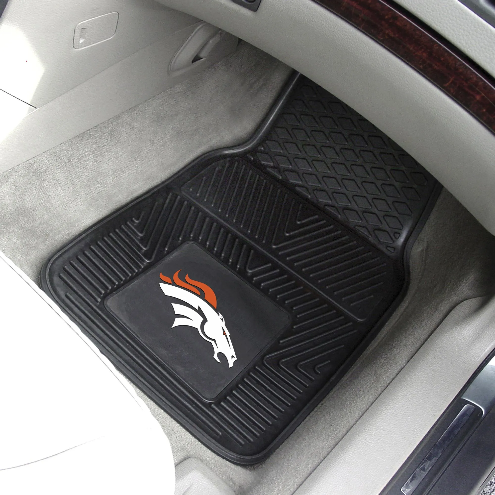 NFL - Denver Broncos 2-pc Vinyl Car Mat Set