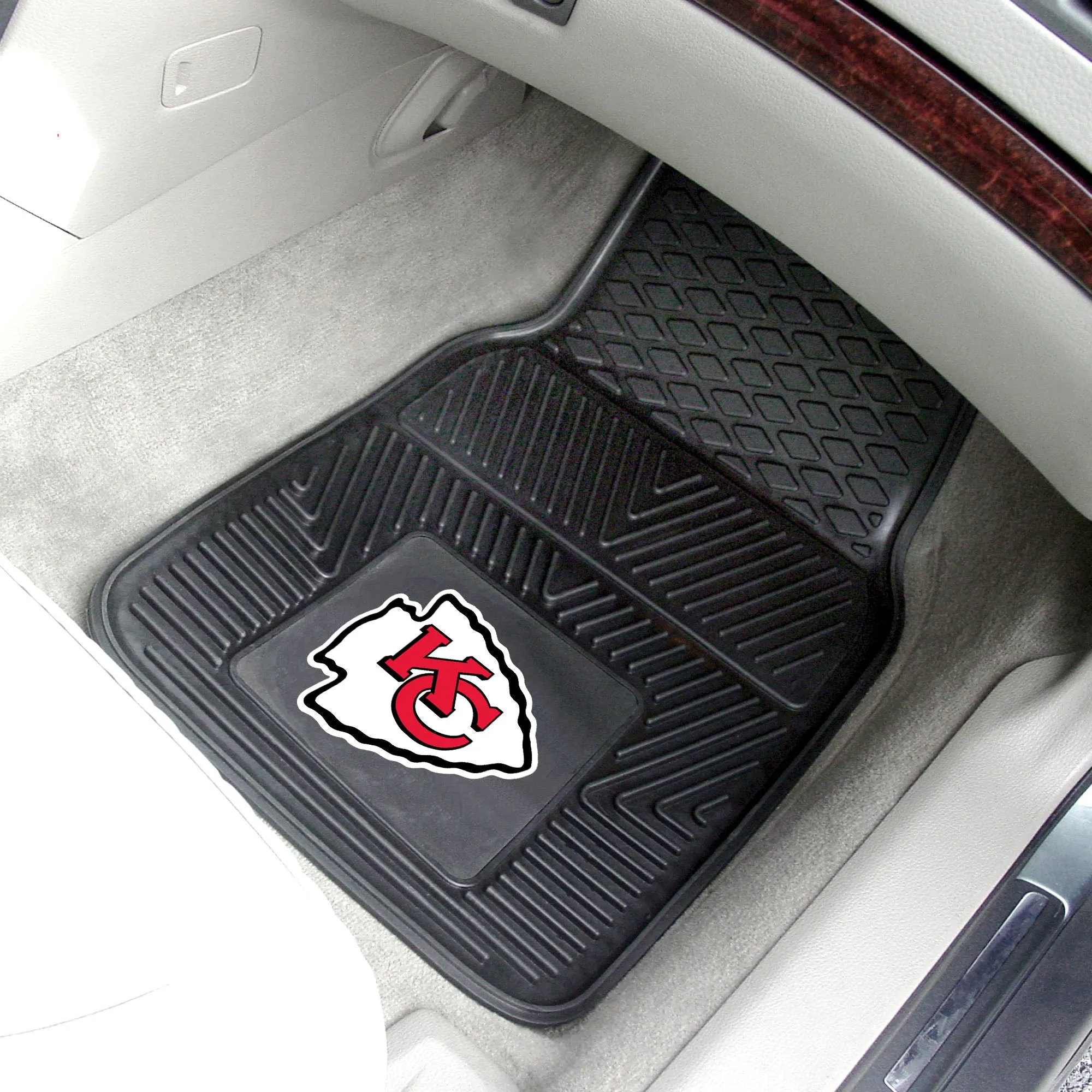 NFL - Kansas City Chiefs 2-pc Vinyl Car Mat Set