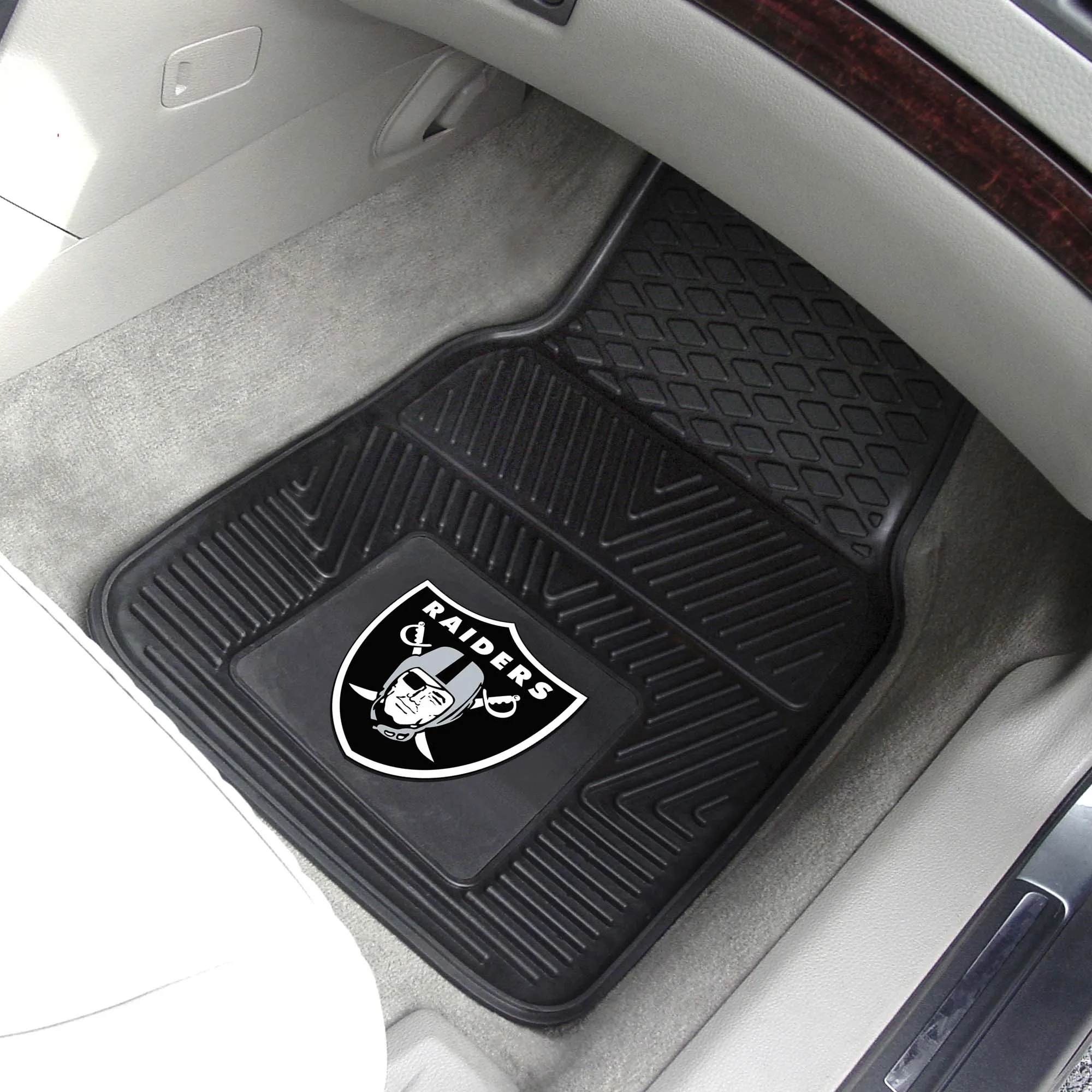 NFL - Las Vegas Raiders 2-pc Vinyl Car Mat Set
