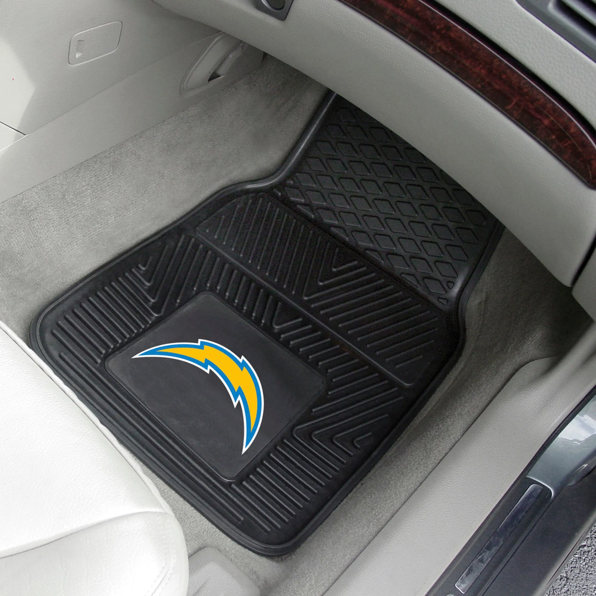NFL - Los Angeles Chargers 2-pc Vinyl Car Mat Set