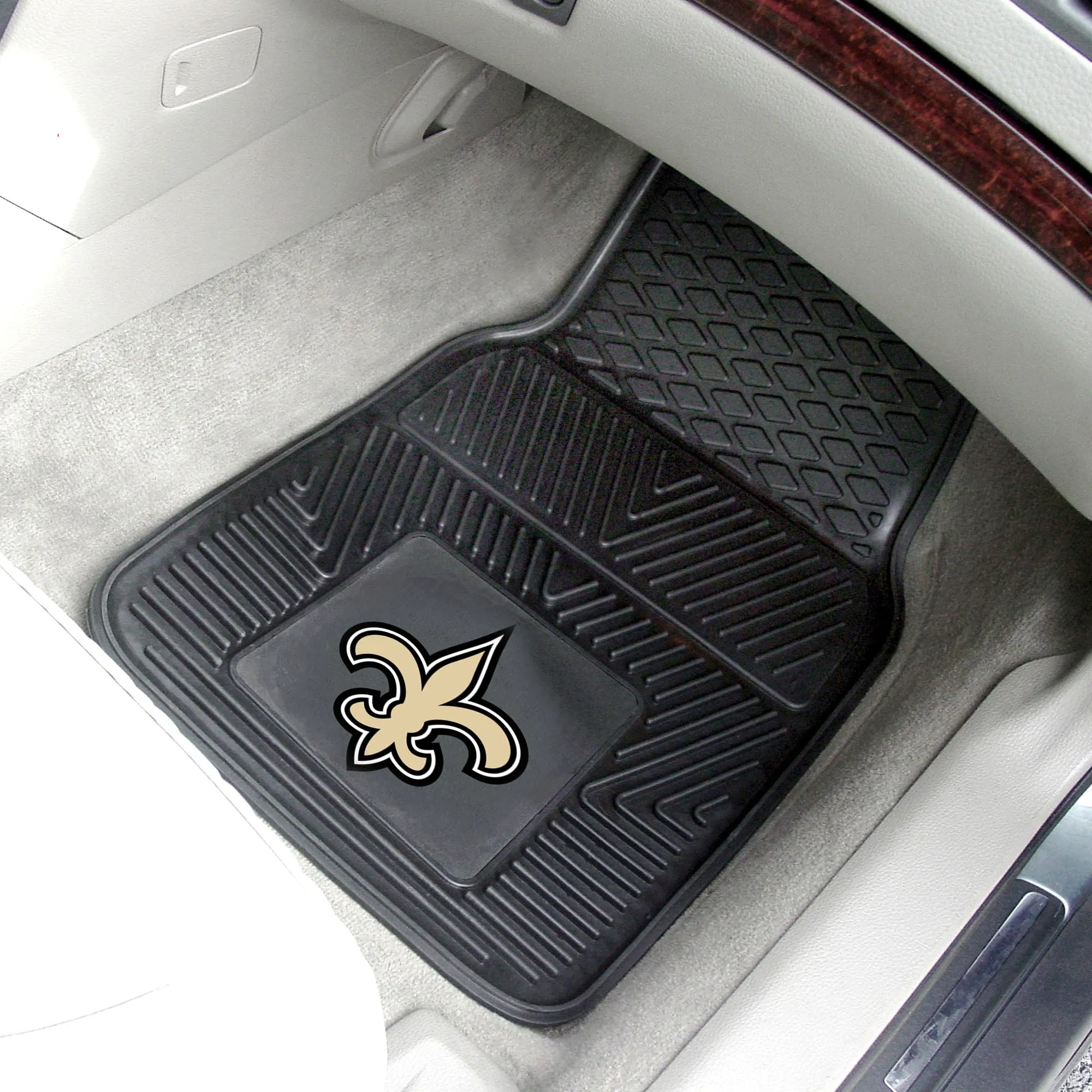 NFL - New Orleans Saints 2-pc Vinyl Car Mat Set
