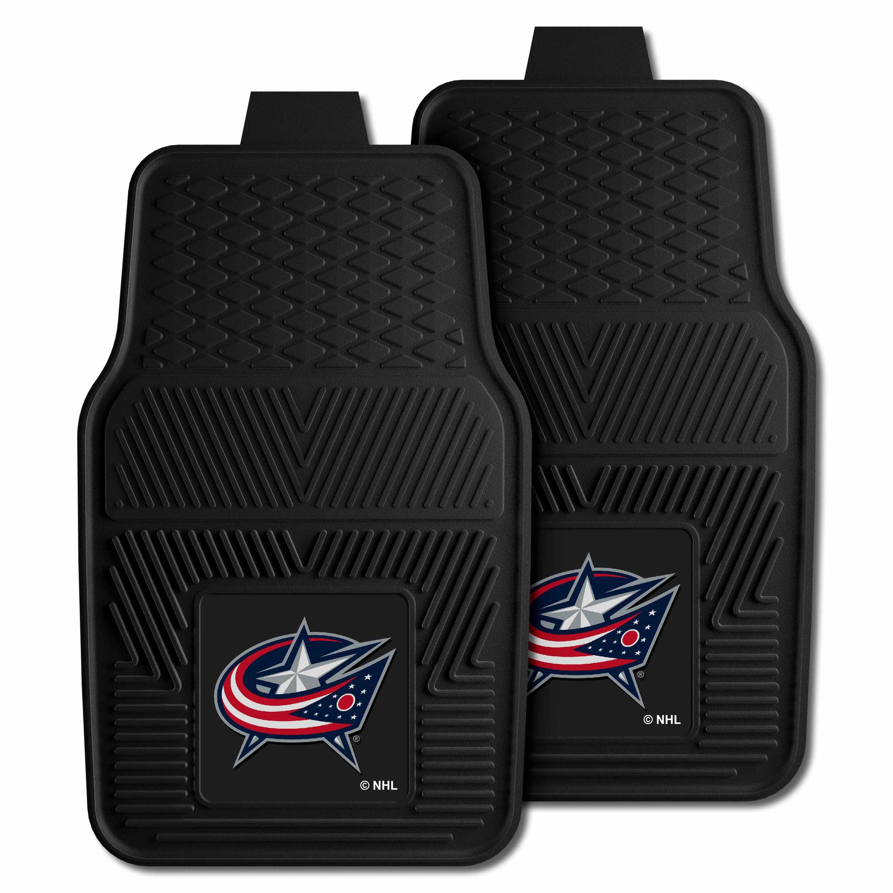NHL - Columbus Blue Jackets 2-pc Vinyl Car Mat Set