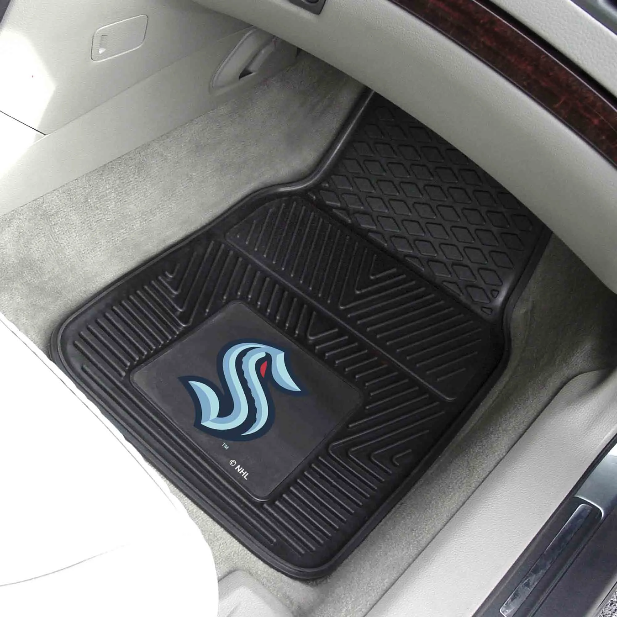 NHL - Seattle Kraken 2-pc Vinyl Car Mat Set