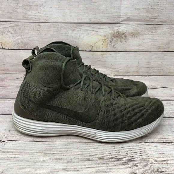 Nike Mens Lunar Magista ll FK 852614-300 Cargo Khaki Lace Up Sneaker Shoes 13